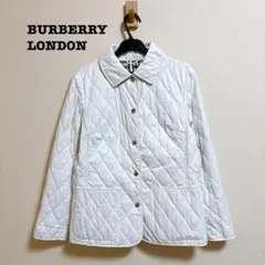 バーバリーロンドン キルティングジャケット ノバチェック ホワイト