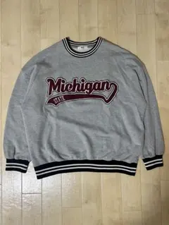 WEGO カレッジロゴ スウェット グレー M