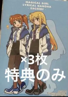 魔法少女リリカルなのは EXCEEDS 特典 クリアファイル 3種セット