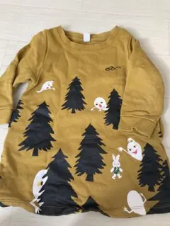 graniph せなけいこ　メガネうさぎおばけデザイン トレーナー 90