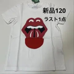 新品CHEEK ROOM くちびるロックTシャツ 120cm ホワイトのサムネイル