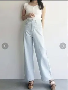 マーキュリーデュオ　パールデニムパンツのサムネイル
