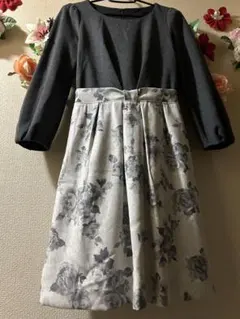 プロポーションボディドレッシングドッキング花柄ワンピース 2