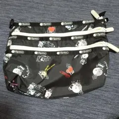 ★美品★BT21 レスポートサック ショルダーバック トート BTS 美品レスポートサック BT21コラボ ショルダーバッグ BTS黒