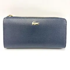 も*ら様 【 LACOSTE ラウンドファスナー長財布 ネイビー 】n1177のサムネイル