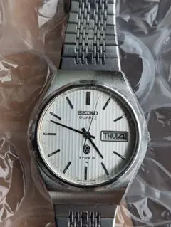 SEIKO TYPE II クォーツ腕時計 シルバー
