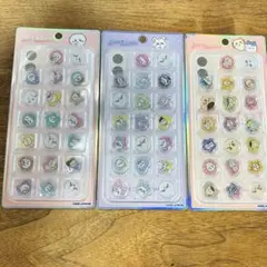 【正規品】ちいかわ キラコロ　おはじきシール　モモンガ　ハチワレ　3種セット