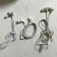 有線イヤホン　ホワイト　3.5mmジャックタイプ　イヤホンジャック　まとめ売り