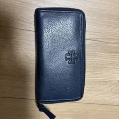 Tory Burch ラウンドファスナー長財布 ネイビーのサムネイル