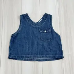 韓国子供服　デニム　ベスト