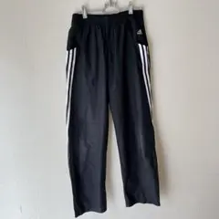 adidas 黒 ジャージパンツ 3本ライン