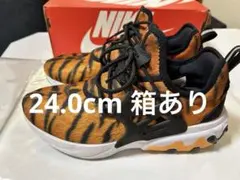 【美品・箱あり】NIKE リアクトプレスト PRM タイガー24cm スニーカー