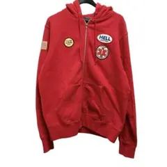 17awSUPREMEHYSTERICGLAMOUR PATCHESZIP UP
