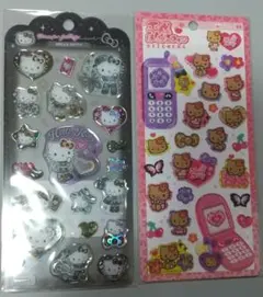 サンリオ平成はっぴーフォンキティ サンリオジェリーシールキティ