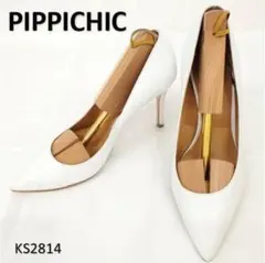 ピッピシック　美品　ポインテッドトゥ　本革　レザー　EU37.5　ピンヒール