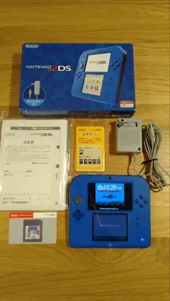 Nintendo 2DS 青色 箱付き VC銀版　インストール済