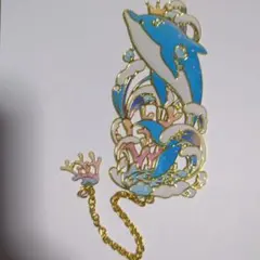 イルカ 金属製 しおり