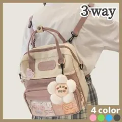 【閉店SALE】リュック ショルダーバッグ 痛バッグ 痛バ 透明 可愛い ピンク