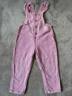 ZARA ザラ　ピンク フリル付きオーバーオール　98cm