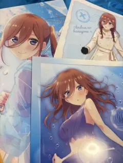 五等分の花嫁　三玖　クリアファイル　3枚セット