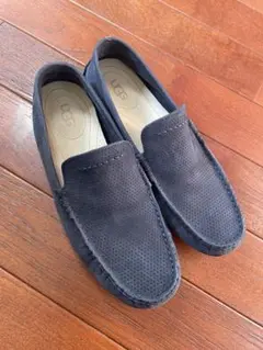 UGG ネイビー スエード スリッポン