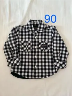 美品☆Wrangler チェックシャツ 90cm 長袖　厚手