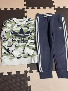 adidas 迷彩柄 ジャージ上下セット 100cm