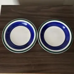 アメリカンヴィンテージ！ギブソン　ホームウェア　サークルライン　中皿2枚