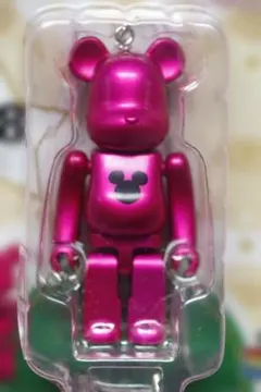 ベアブリックレッドメタリッククリスマスオーナメント