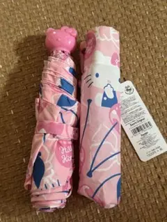 ハローキティ 折りたたみ傘 ピンク