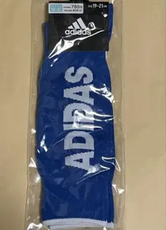 adidas サッカーソックス 青 19-21cm