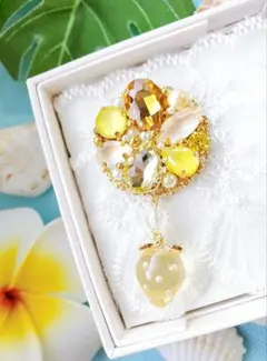 【箱発送】夏 いちご yellow トロピカルcolor♡中サイズ