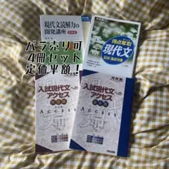 【バラ売り可】現代文問題集・参考書 4冊セット 定価合計4,802円