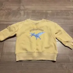 プテラノドン 長袖トレーナー くすみイエロー