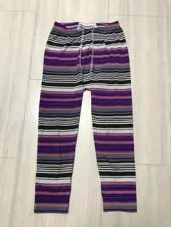 WILD THINGS ワイルドシングス ボーダーレギンス タイツ M