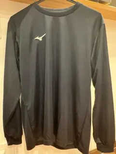 ミズノ 長袖Tシャツ ブラック ロンT スポーツウェア メンズ シンプル