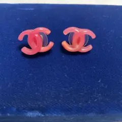 CHANEL シャネル ココマーク ピアス ピンク 03P ヴィンテージ レア