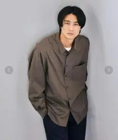 WSBLビエラ ジャストルーズシャツ　green label relaxing