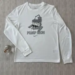 Nikeナイキ 長袖Tシャツ M 前プリント　Mサイズ