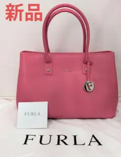 ⭐️新品未使用⭐️FURLA トートバッグ サーモンピンク 正規品 A4 
