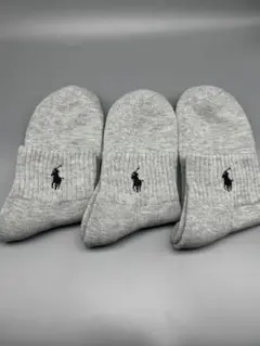 Polo Ralph Lauren グレーソックス 3足セット 25-27cm