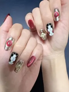 2025年ヘビ干支限定　デザイン ネイルチップセット