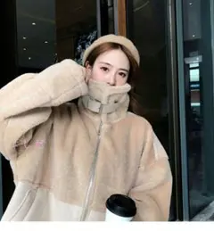 ブルゾン ムートンコート アウター ボア レディース 内ボア7