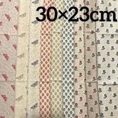 moda フレンチジェネラル カットクロスセット 30×23cm 白地