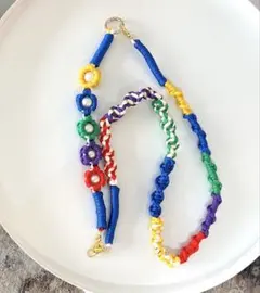 推し活♪メンバーカラー5色パラコードストラップ 2点セット ショルダー＆ハンド