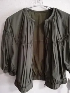 新品・未使用　SCOT CLUB系列　七分袖ジャケット　カーキー