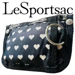 【訳アリ品】LeSportsac コインケース 小銭入れ ドット ポーチ 黒