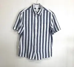 H&M L.O.G.G. ストライプ 半袖シャツ Mサイズのサムネイル
