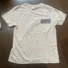 MOUSSY 半袖Tシャツ ロゴプリント ピンクのサムネイル