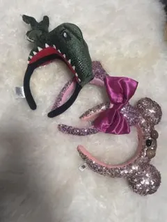 USJ 　恐竜　キティちゃん　ティム　カチューシャ